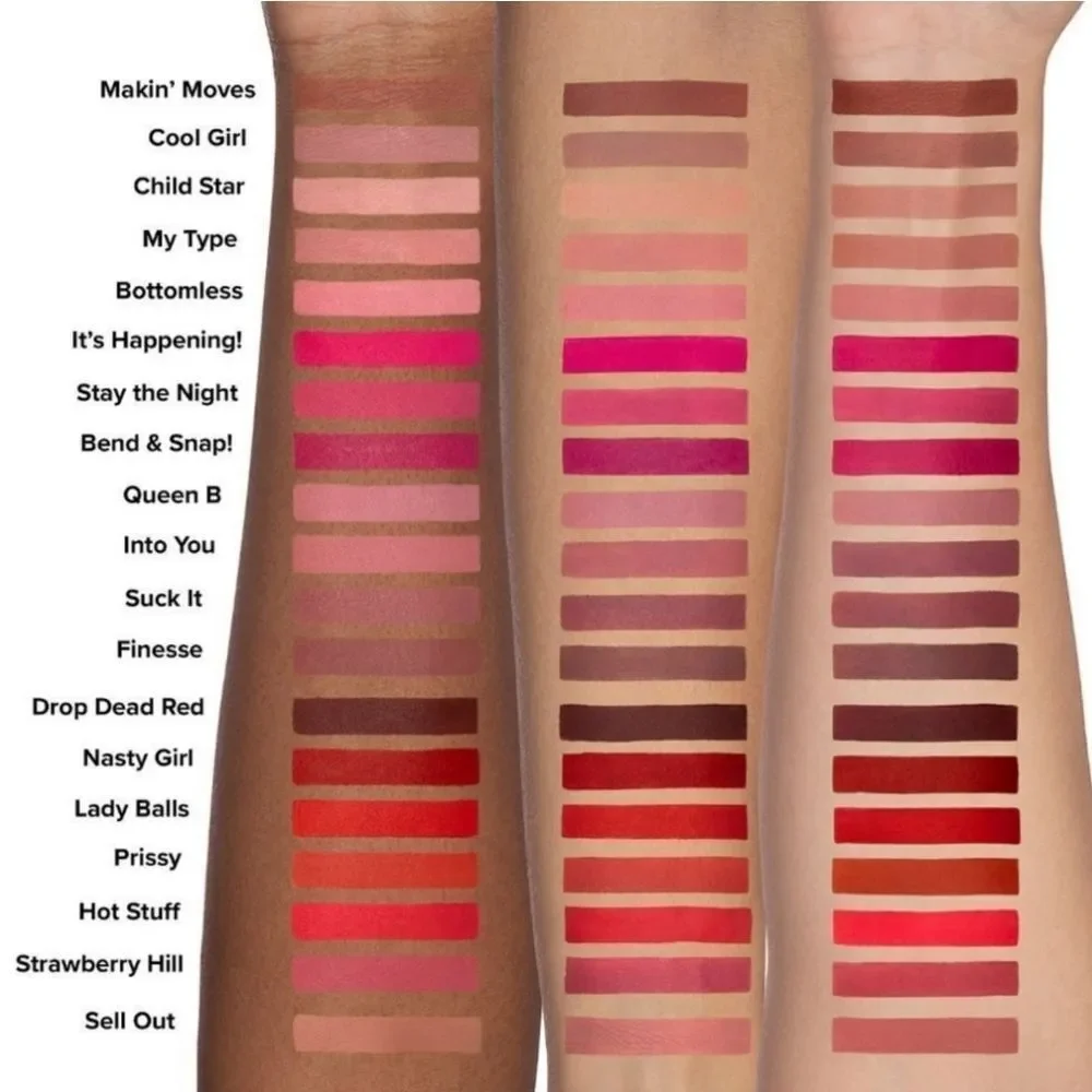 Too Faced Melted Matte Plumping Liquid Lipstick- Into You- Cool Tone Pink Mauve